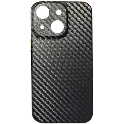 Уцінка Шкіряний чохол Leather Case Carbon series для Apple iPhone 13 (6.1") 51554 фото