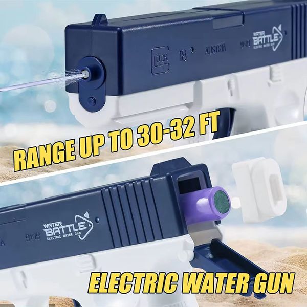 Водяний акумуляторний пістолет Glock Water Gun (250ml) with lithium battery 70617 фото