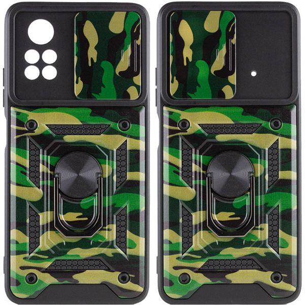 Ударопрочный чехол Camshield Serge Ring Camo для Xiaomi Poco X4 Pro 5G 54667 фото