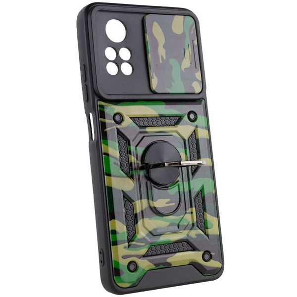 Ударопрочный чехол Camshield Serge Ring Camo для Xiaomi Poco X4 Pro 5G 54667 фото