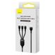 Дата кабель Baseus Flash Series 2 USB to MicroUSB-Lightning-Type-C 66W (1.2m) (CASS04000) 63678 фото 6