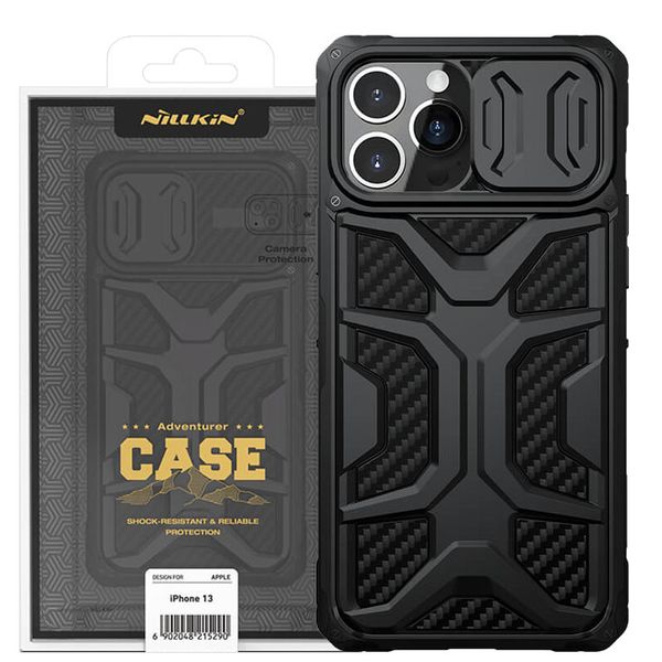 TPU+PC чехол Nillkin CamShield Adventurer (шторка на камеру) для Apple iPhone 13 Pro Max (6.7") 52118 фото