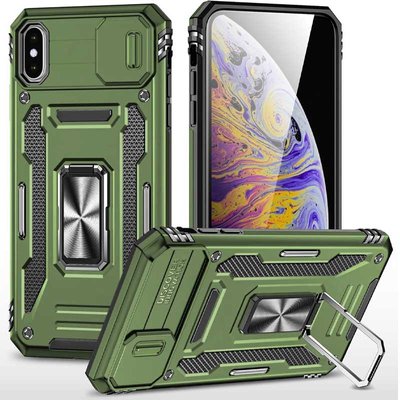 Ударопрочный чехол Camshield Army Ring для Apple iPhone X / XS (5.8") 68268 фото