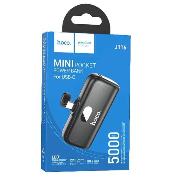 Портативне ЗП Power Bank Hoco J116 Cool Type-C 5000 mAh 67633 фото