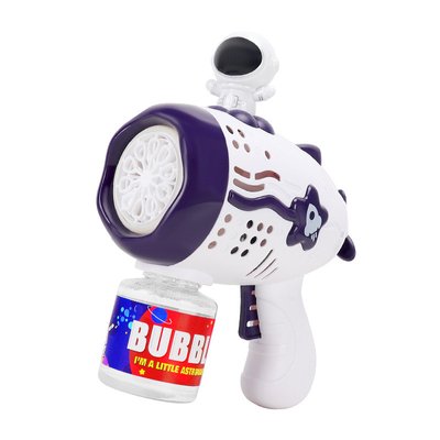 Пістолет з мильними бульбашками Astronaut Bubble Gun Music+50ml bottle (4хАА не входят в комплект) 70619 фото