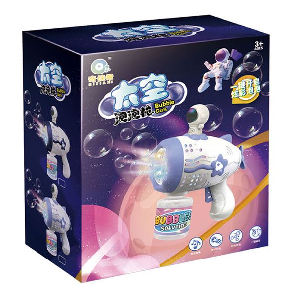 Пістолет з мильними бульбашками Astronaut Bubble Gun Music+50ml bottle (4хАА не входят в комплект) 70619 фото