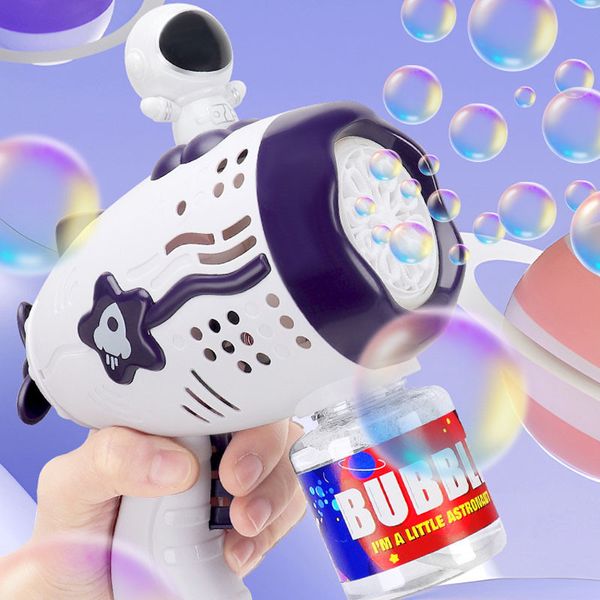 Пистолет с мыльными пузырями Astronaut Bubble Gun Music+50ml bottle (4хАА не входят в комплект) 70619 фото