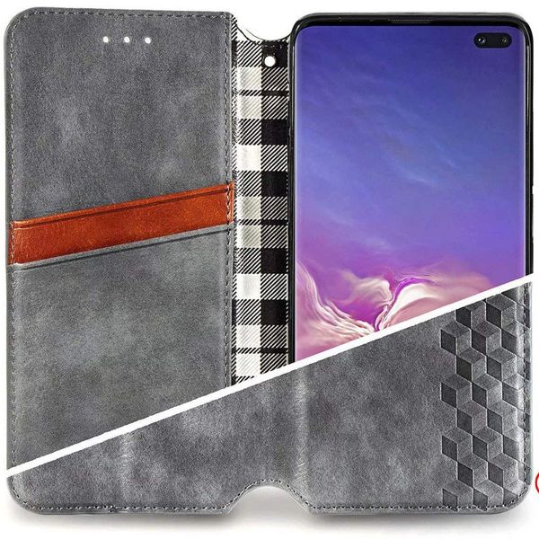 Кожаный чехол книжка GETMAN Cubic (PU) для Samsung Galaxy S21 FE 57549 фото