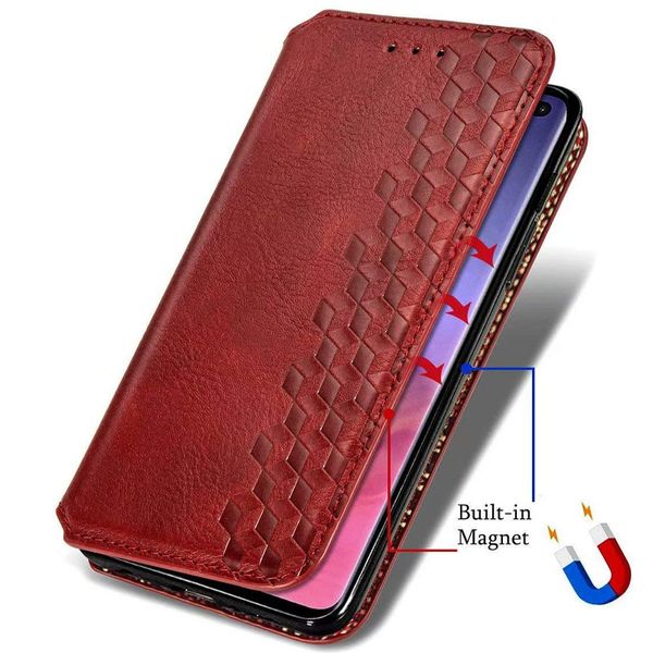 Кожаный чехол книжка GETMAN Cubic (PU) для Xiaomi Mi 10 Lite 37899 фото