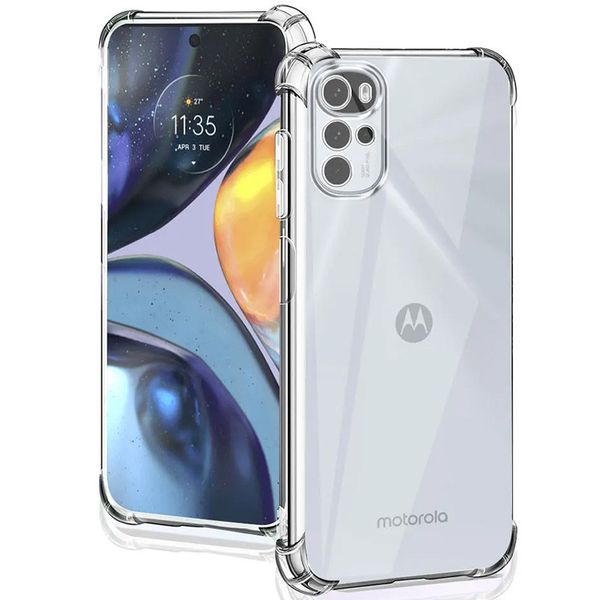 TPU чехол GETMAN Ease logo усиленные углы Full Camera для Motorola Moto G22 71757 фото