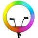 Кільцева світлодіодна LED лампа RGB Arc Ring 10" + tripod 2.1m 65944 фото 1