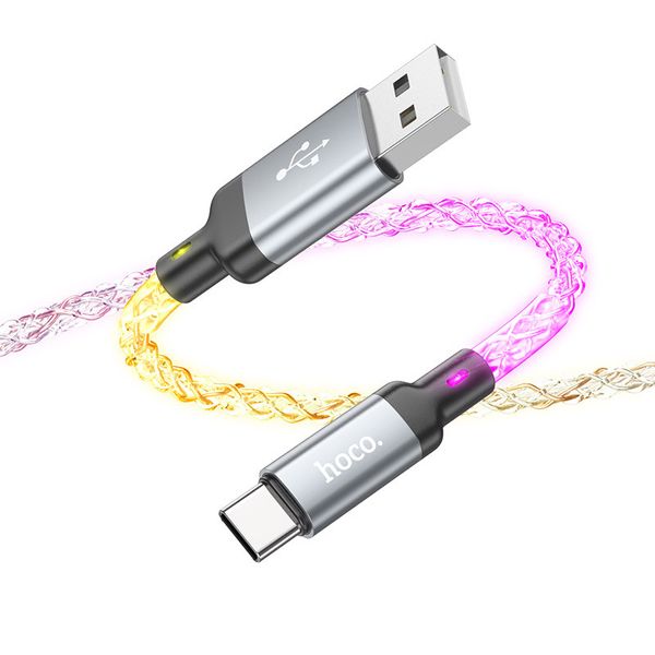 Дата кабель Hoco U112 Shine 2.4A USB to Type-C (1m) 69099 фото