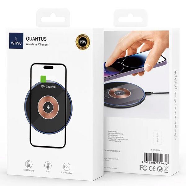 БЗУ WIWU Wi-W013 15W wireless charger 68518 фото