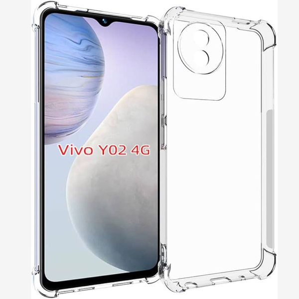 TPU чехол GETMAN Ease logo усиленные углы Full Camera для Vivo Y02 71849 фото