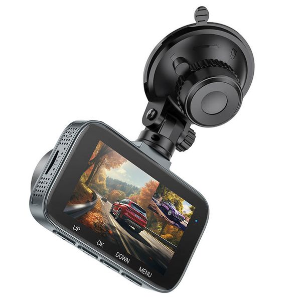 Відеореєстратор Hoco DV6 Driving recorder with 3-inch display (with rear camera) 69156 фото