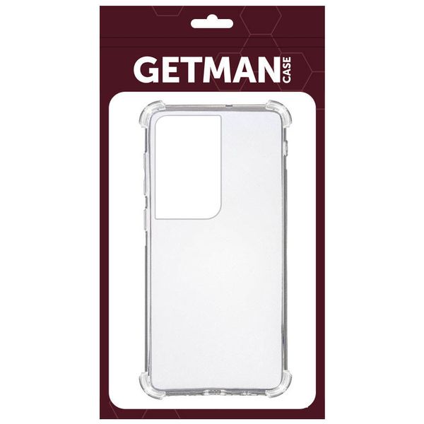 TPU чохол GETMAN Ease logo посилені кути для Samsung Galaxy S21 Ultra 42300 фото