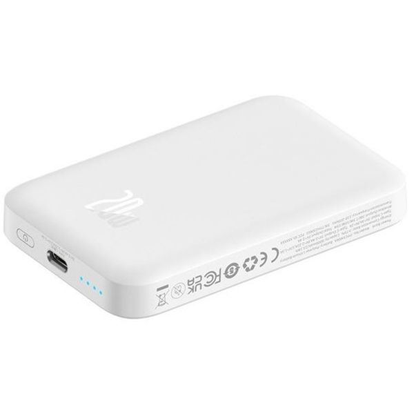 Портативний ЗП Power Bank Baseus Magnetic Mini Air 20W c БЗП 6000 mAh (P10059002223-0) 73005 фото