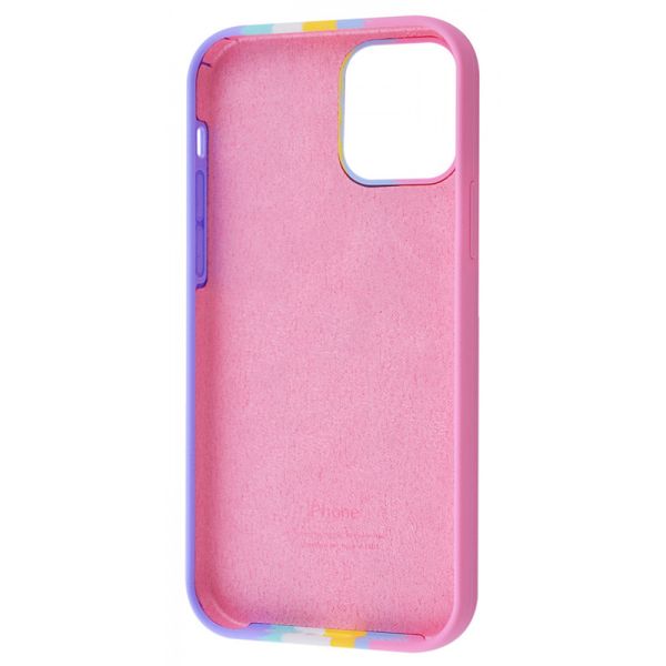 Чехол Silicone case Full Rainbow для Apple iPhone 13 Pro (6.1") 50320 фото