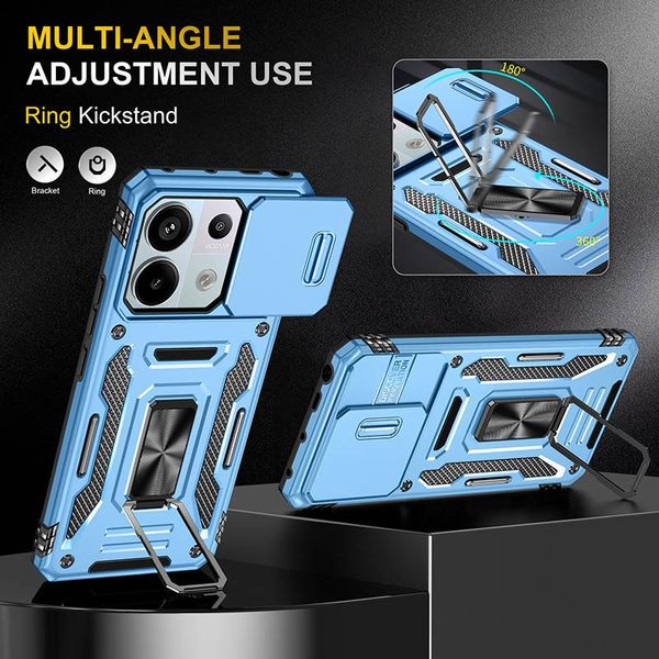 Ударопрочный чехол Camshield Army Ring для Xiaomi Poco X6 Pro 72806 фото