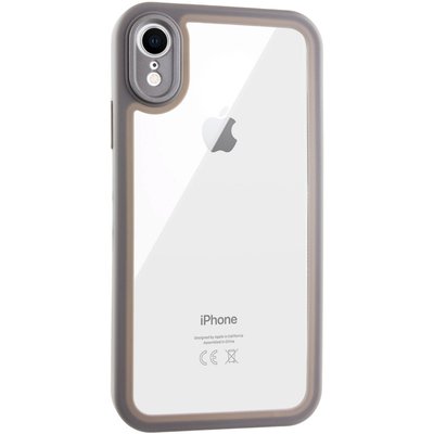 TPU чохол Transparent + Colour 1,5mm для Apple iPhone XR (6.1") 70559 фото