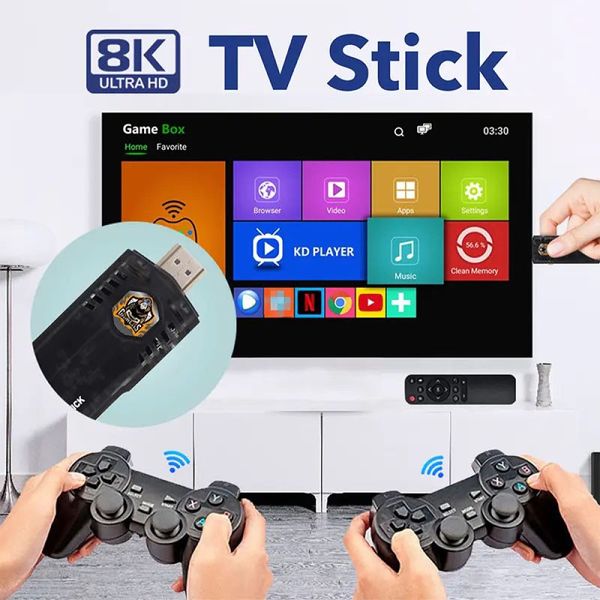 Ігрова приставка Game Stick + Android TV 8k Ultra HD 64gb 66050 фото