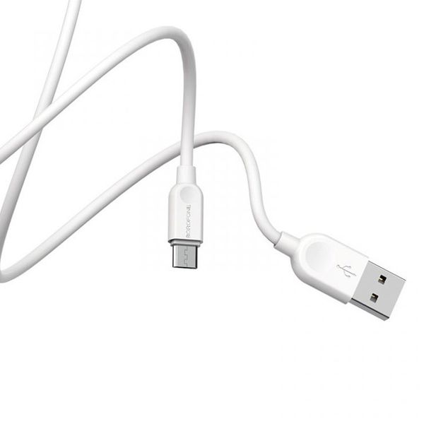 Дата кабель Borofone BX14 USB to MicroUSB (1m) 60116 фото