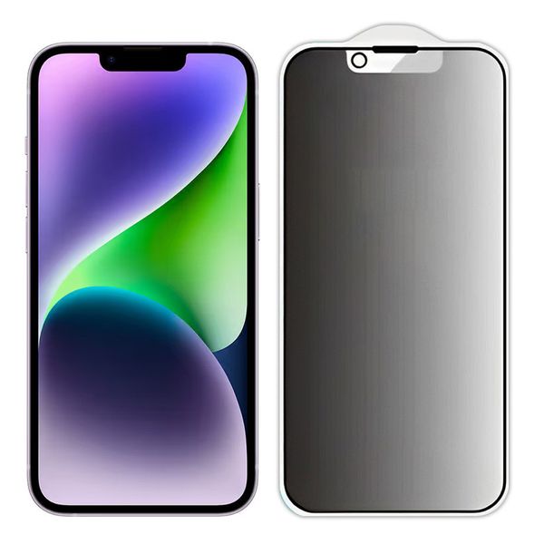 Захисне скло Privacy 5D Matte (тех.пак) для Apple iPhone 13 / 13 Pro / 14 (6.1") 49057 фото