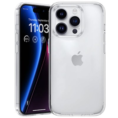 TPU чохол Epic Transparent 1,5mm для Apple iPhone 15 Pro (6.1") 65349 фото