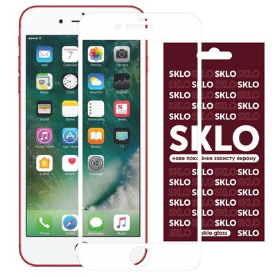 Захисне скло SKLO 3D для Apple iPhone 7 plus / 8 plus (5.5") 35436 фото