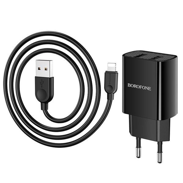 СЗУ Borofone BA53A Powerway (2USB/2.1A) + Lightning 55345 фото