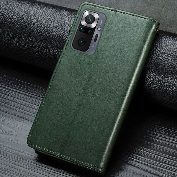 Кожаный чехол книжка GETMAN Gallant (PU) для Xiaomi Redmi Note 10 Pro / 10 Pro Max 43341 фото