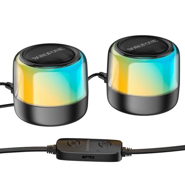 Bluetooth колонка Borofone BP12 Colorful BT wired 2-in-1 computer speaker 64317 фото