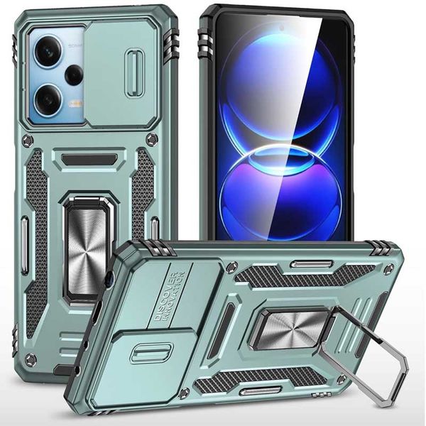 Ударопрочный чехол Camshield Army Ring для Xiaomi Redmi 12 / Poco M6 Pro 5G 68272 фото