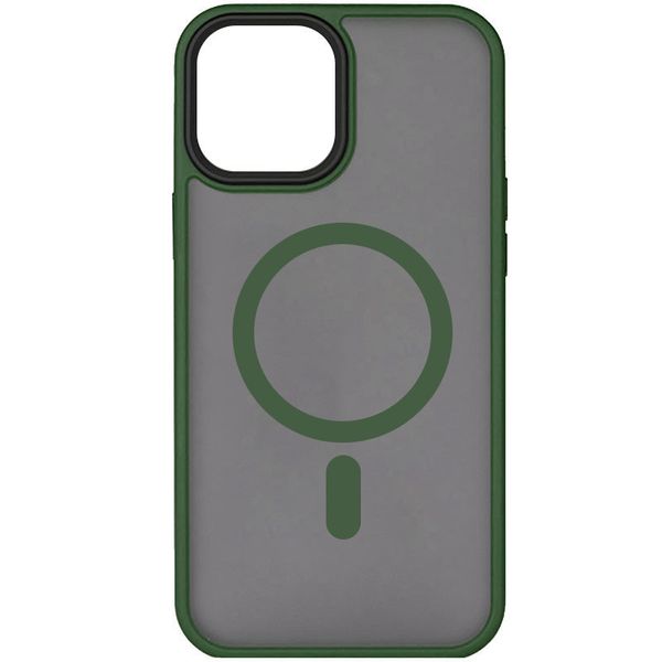 TPU+PC чехол Metal Buttons with MagSafe для Apple iPhone 15 (6.1") 65609 фото