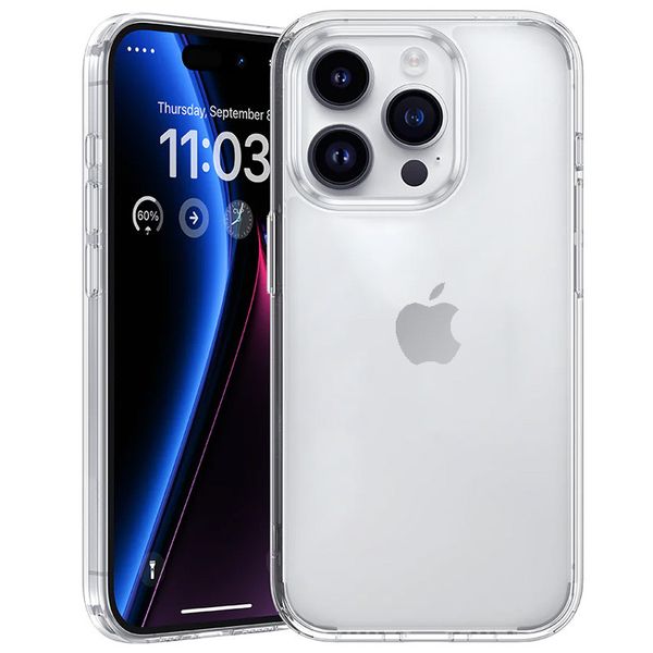 TPU чехол Epic Transparent 1,5mm для Apple iPhone 16 Pro (6.3") 73445 фото