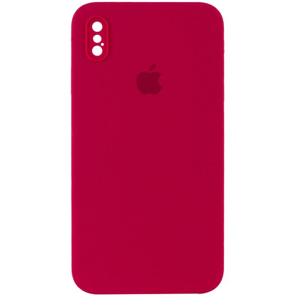 Чохол Silicone Case Square Full Camera Protective (AA) для Apple iPhone XS / X (5.8") 40231 фото