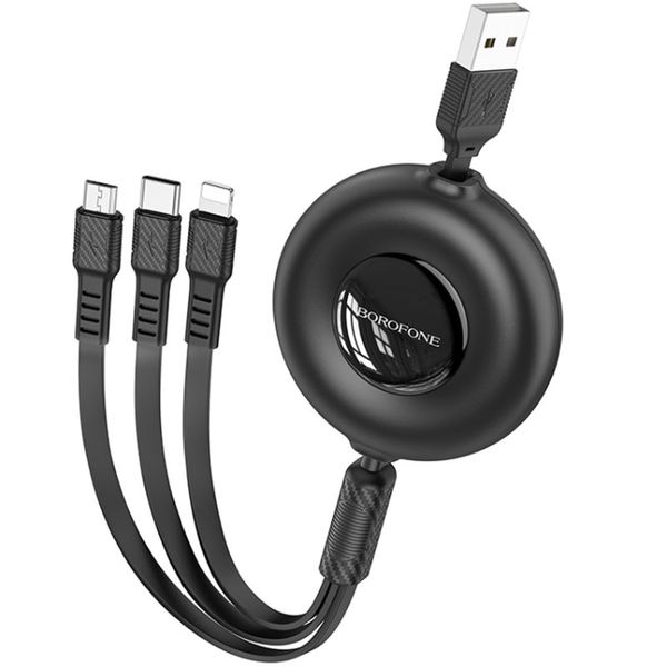 Дата кабель Borofone BX74 USB to 3in1 (1m) 64372 фото