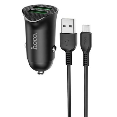 АЗП Hoco Z39 QC3.0 (2USB) + MicroUSB 41719 фото