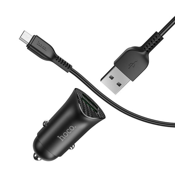 АЗП Hoco Z39 QC3.0 (2USB) + MicroUSB 41719 фото