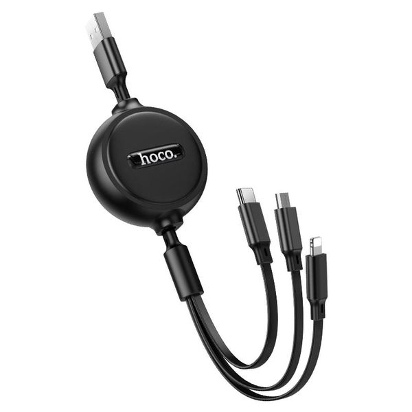 Дата кабель Hoco X75 3in1 Lightning-MicroUSB-Type-C (1m) 64562 фото