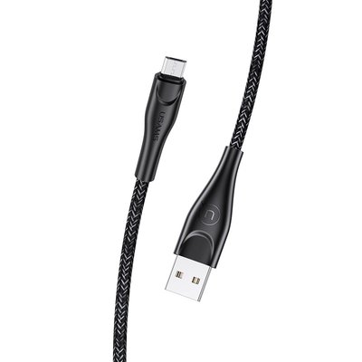 Дата кабель Usams US-SJ393 U41 Micro Braided Data and Charging Cable 1m 34458 фото