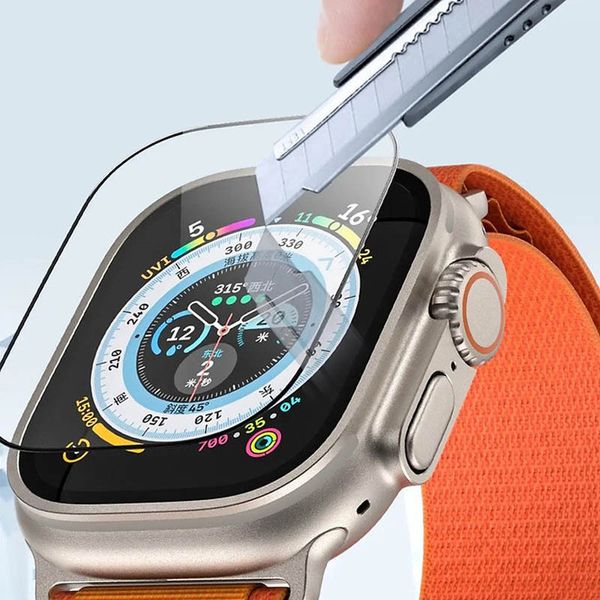 Защитное 2.5D стекло Blueo Corning Gorilla Glass для Apple Watch Ultra / Ultra 2 49mm 71041 фото