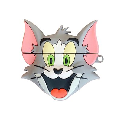 Силіконовий футляр Tom & Jerry series для навушників AirPods 1/2 + карабін 35654 фото