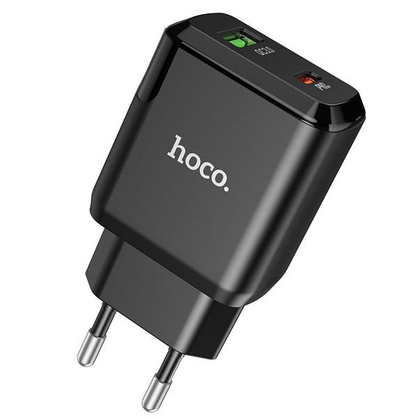 СЗУ Hoco N5 Favor 20W PD+QC3.0 (1USB/1Type-C/3A) 48311 фото