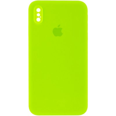 Чохол Silicone Case Square Full Camera Protective (AA) для Apple iPhone XS Max (6.5") 40232 фото