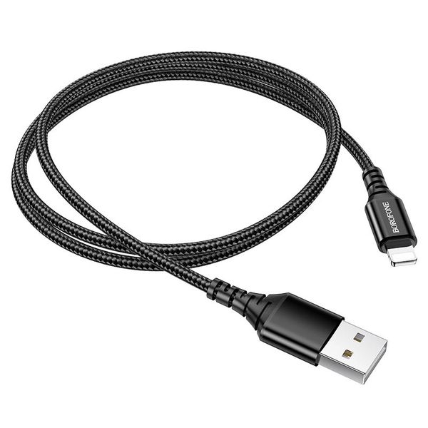 Дата кабель Borofone BX54 Ultra bright USB to Lightning (1m) 55377 фото