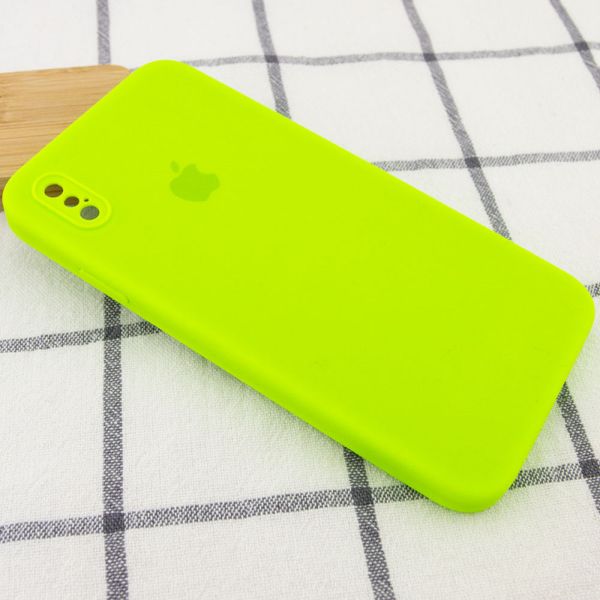 Чохол Silicone Case Square Full Camera Protective (AA) для Apple iPhone XS Max (6.5") 40232 фото