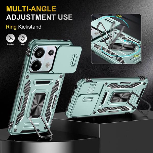 Ударопрочный чехол Camshield Army Ring для Xiaomi Poco X6 / Note 13 Pro 5G 72805 фото