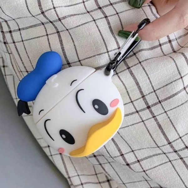 Силиконовый футляр Disney series для наушников AirPods 1/2 + карабин 35655 фото