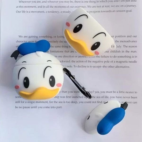 Силиконовый футляр Disney series для наушников AirPods 1/2 + карабин 35655 фото